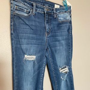 Bridge by Gly Mid-Rise Distressed Flare Size 28x32